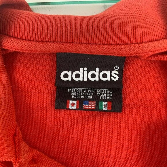 Vintage 90s Adidas Polo Shirt Mens Size XL Red Embroidered - Picture 6 of 6